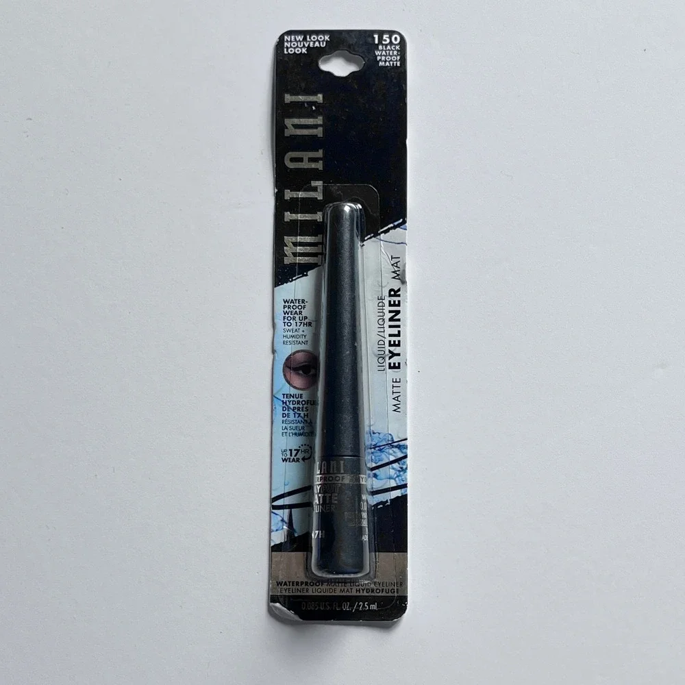 Milani Stay Put Matte Liquid Eyeliner 0.085oz 150 Black Waterproof Matte